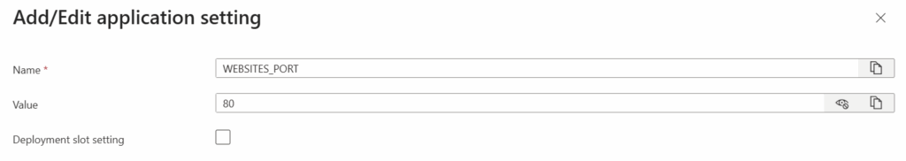 WEBSITES_PORT
